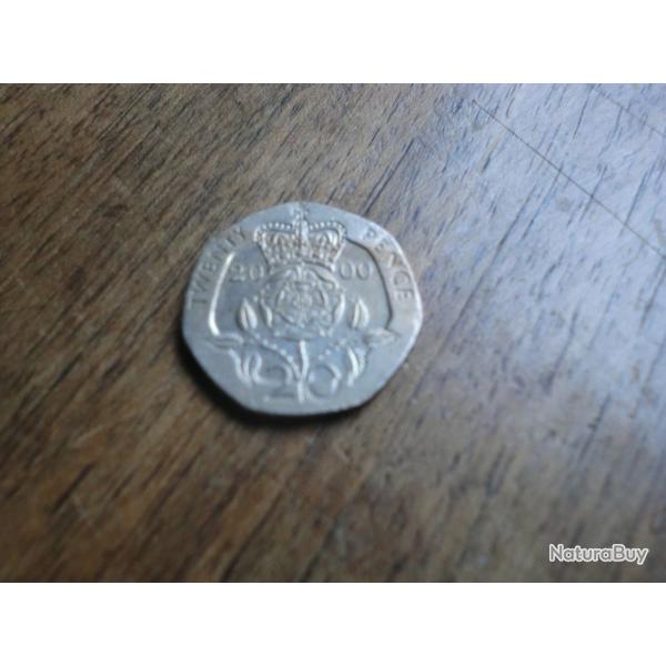 monnaie twenty pence elisabeth II  2000