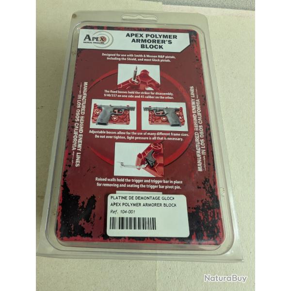APEX platine de d�montage pour GLOCK