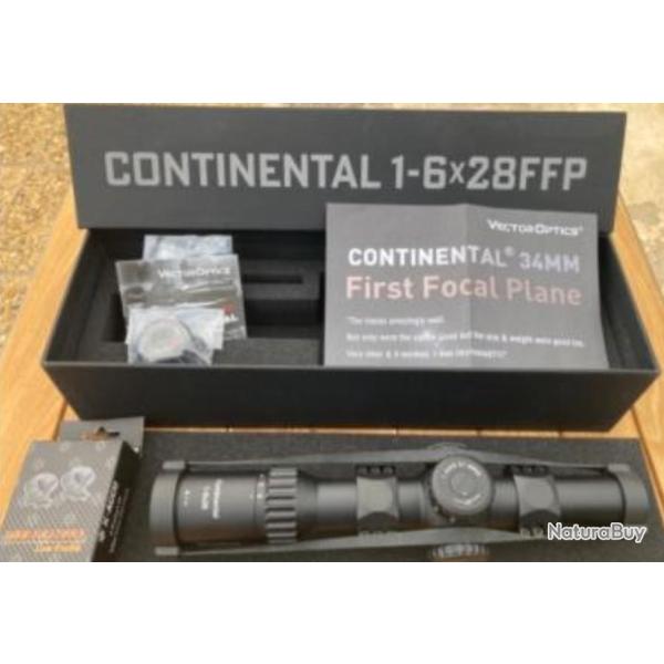 Lunette de battue VECTOR OPTICS CONTINENTAL 1x6x28