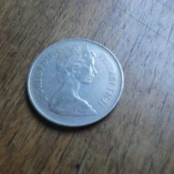 monnaie 10 pence elisabeth II  1968