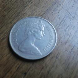 monnaie 10 pence elisabeth II  1973
