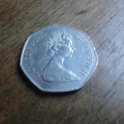 monnaie 10 pence elisabeth II  1980
