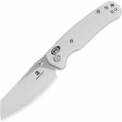 Couteau Bestechman Cicada's Wing Lame Acier 10Cr15CoMoV Satin Manche White G10 B-Lock BTKMK06L