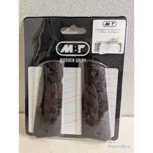Plaquettes MBT Wooden grip