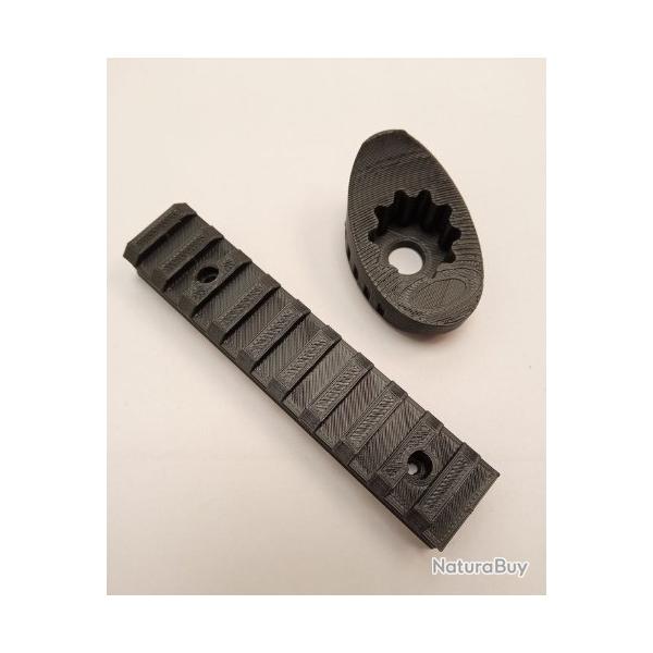 Rail picatinny + bouton punch HDS68