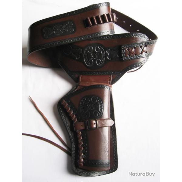 HOLSTER WESTERN - USA - COWBOY - MILITARIA - R�f.01
