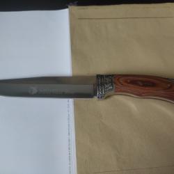 POIGNARD DE CHASSE COLUMBIA MANCHE BOIS 30.5 CM