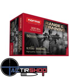 Munitions Norma Range&Training 308 Win150gr Boite de 50