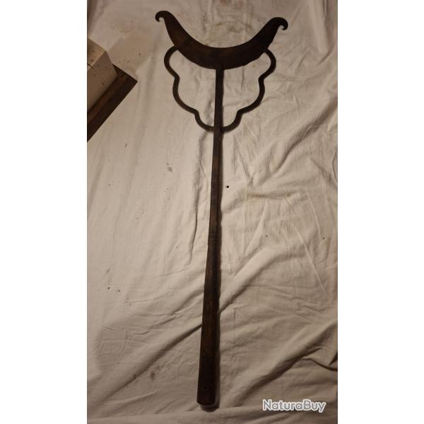 Hache chinoise XIX �me moines shaolin