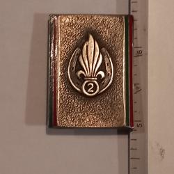 Insigne du 2&egrave;me r&eacute;giment &eacute;tranger d'infanterie (2&egrave;me REI) - Drago - retirage