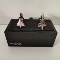Boutons de manchettes Concorde Mexx argent&eacute;s neufs