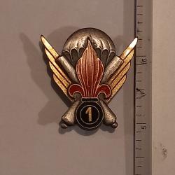 Insigne de la 1&egrave;re compagnie &eacute;trang&egrave;re parachutiste de mortiers lourds (1&egrave;re CEPML)