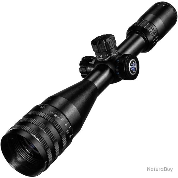 Lunette de Vis�e 3-9x40 AO Eclair�e Rouge Vert Bleu avec Pare-Soleil Tube 25,4 mm Chasse tir Sportif