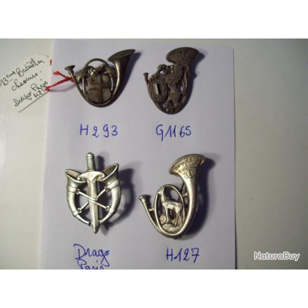 militaria 4 insignes pucelle