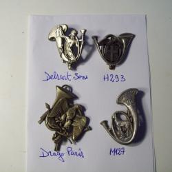 militaria 4 insignes pucelle voir photos