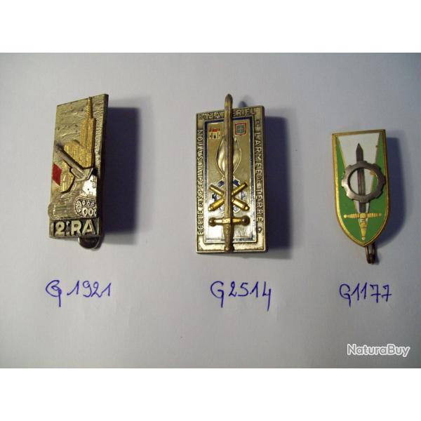 militaria 3 insignes pucelle voir photos