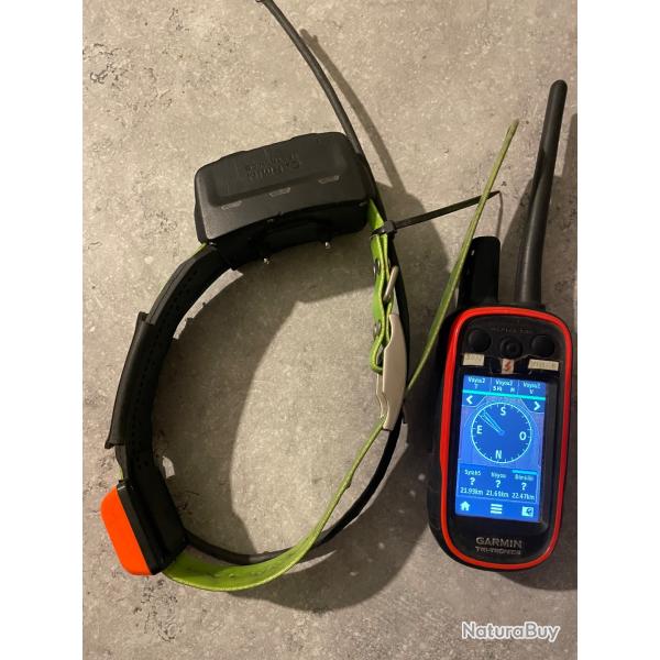 Alpha 100 garmin fr , carte topo France + collier tt15 reconditionn�