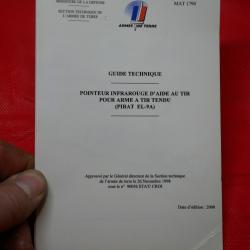 Guide Technique PIRAT Pointeur Infrarouge d'Aide au Tir pour arme &agrave; tir tendu