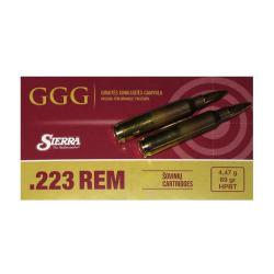 CARTOUCHES GGG .223 69gr HPBT NOSLER x20