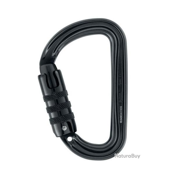 Mousqueton asym�trique ultra-l�ger Sm'D � verrouillage Triact-Lock - Petzl