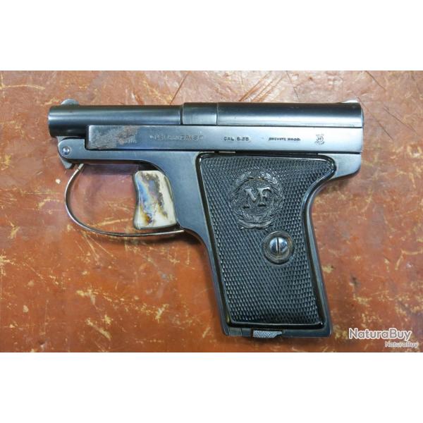 Pistolet Manufrance Le Fran�ais N�1 cal 6,35 browning OCCASION