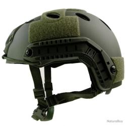 CASQUE TACTIQUE FAST VERT (VENTIL&Eacute; MOD&Egrave;LE 1) - LIVRAISON GRATUITE