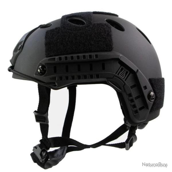 CASQUE TACTIQUE FAST NOIR (VENTIL� MOD�LE 1) - LIVRAISON GRATUITE