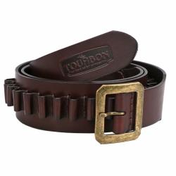 CARTOUCHI&Egrave;RE DE LUXE EN CUIR POUR CALIBRE .44 et .45 - LIVRAISON GRATUITE