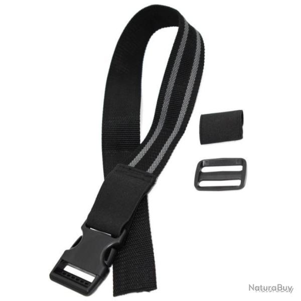 SANGLE DE CUISSE POUR HOLSTER - NOIR - LIVRAISON GRATUITE