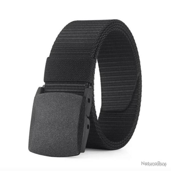 CEINTURON MILITAIRE � BOUCLE AUTOMATIQUE - NOIR