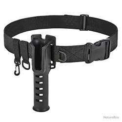 CEINTURE AVEC PORTE CANNE UNIVERSEL - NOIR - LIVRAISON GRATUITE