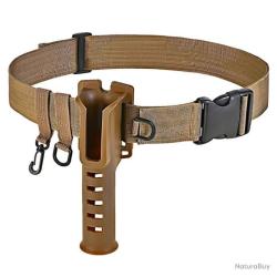CEINTURE AVEC PORTE CANNE UNIVERSEL - KAKI - LIVRAISON GRATUITE
