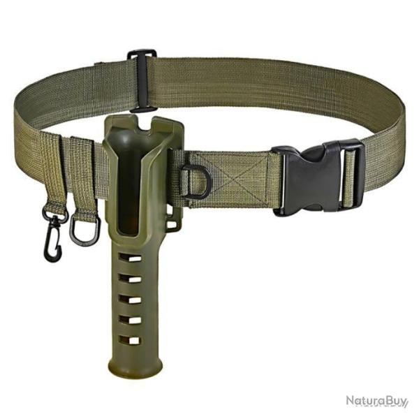 CEINTURE AVEC PORTE CANNE UNIVERSEL - VERT - LIVRAISON GRATUITE