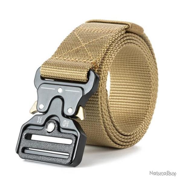 CEINTURE TACTIQUE � LIB�RATION RAPIDE - BOUCLE PAPILLON BEIGE