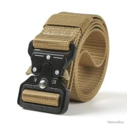 CEINTURE TACTIQUE &Agrave; LIB&Eacute;RATION RAPIDE - BOUCLE PAPILLON KAKI
