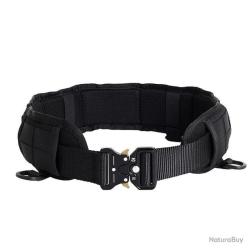 CEINTURE TACTIQUE MODULAIRE MOLLE - NOIR - 125cm - LIVRAISON GRATUITE