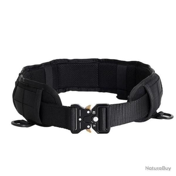 CEINTURE TACTIQUE MODULAIRE MOLLE - NOIR - 125cm - LIVRAISON GRATUITE