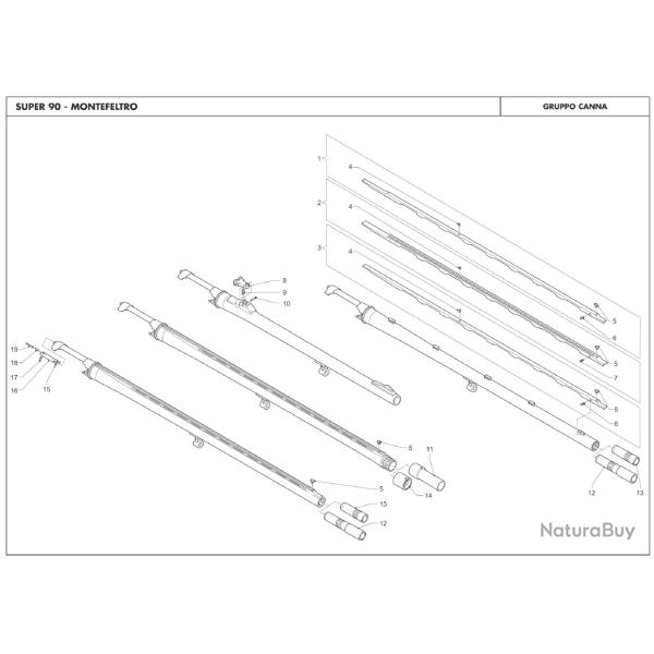 Rivet d' �jecteur avant Benelli