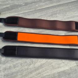 bretelle carabine neoprene orange / noir / marron aux choix