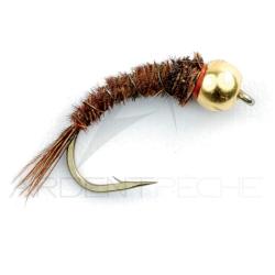 Mouche FMF Nymphe casqu&eacute;e golden pheasant tail 390 H16