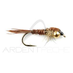 Mouche FMF Nymphe casqu&eacute;e golden pheasant tail 395 H12