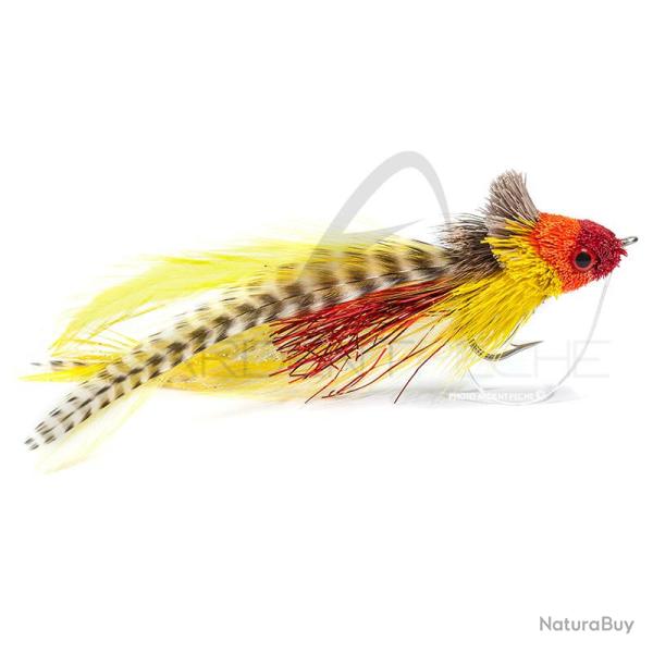 Mouche FMF Brochet Swimming B/fish rouge/jaune 9570 H1/0