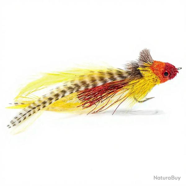 Mouche FMF Brochet Swimming B/fish rouge/jaune 9570 H1/0