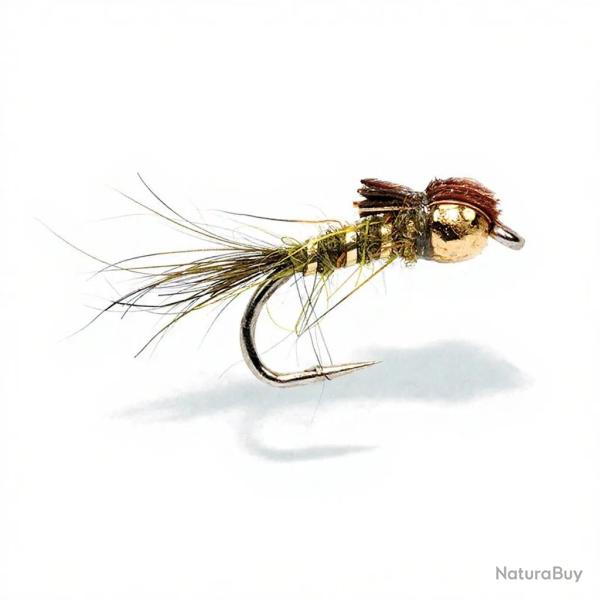 Mouche FMF Nymphe tungst�ne hare ear olive 827 H14