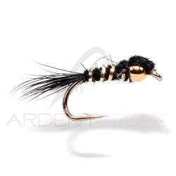Mouche FMF Nymphe tungst&egrave;ne hare ear black 826 H14