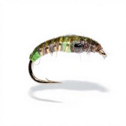 Mouche FMF Nymphe tungst&egrave;ne depth charge green pea 813 H12