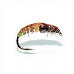 Mouche FMF Nymphe tungst&egrave;ne depth charge amber 814 H12