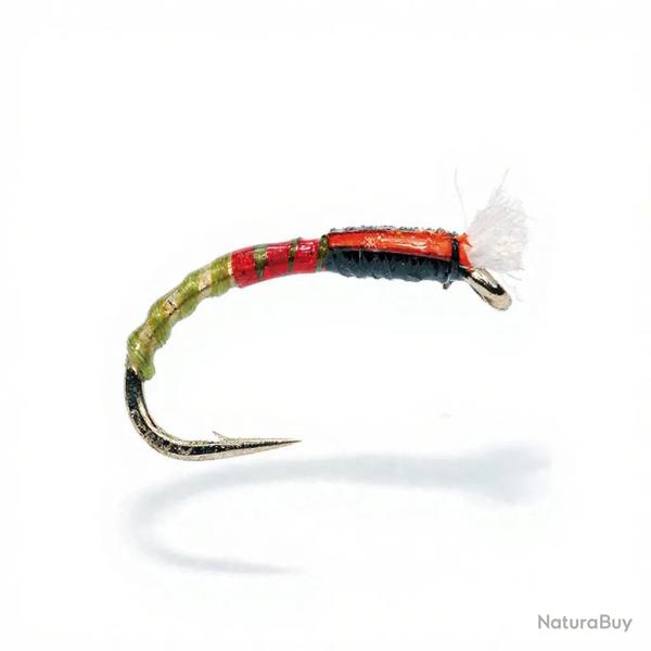Mouche FMF Chironome red neck olive 997 H10
