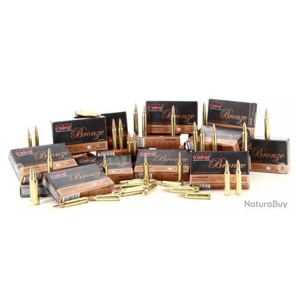 Vente group�e ! Pack 500 munitions PMC Cal. 223 Rem 55gr FMJ-BT