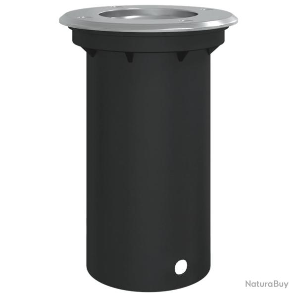 Lampe au sol d'ext�rieur ronde ambiance accueillante 10,5 x 14,5 cm en aluminium noir 02_0056639